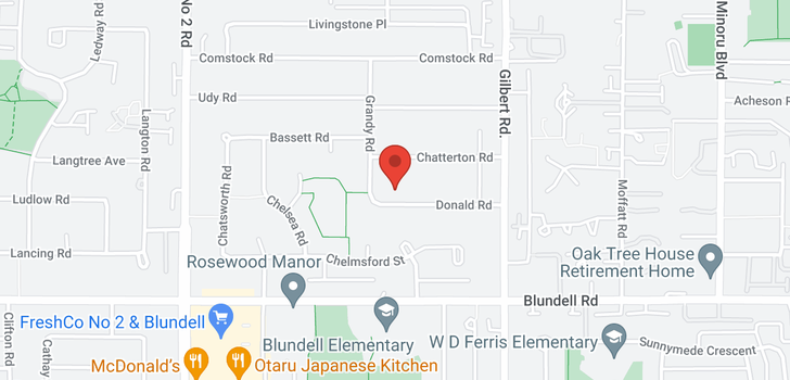 map of 6551 DONALD ROAD